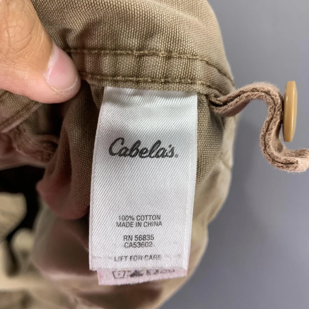 Cabela's Cargo Shorts Mens 44 Khaki Cotton Multi Pocket Hiking‎ Outdoor Utility